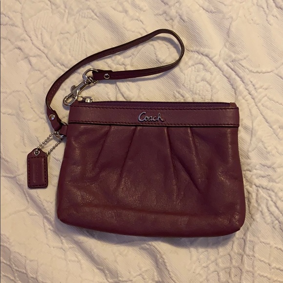 COACH Purple Wristlet